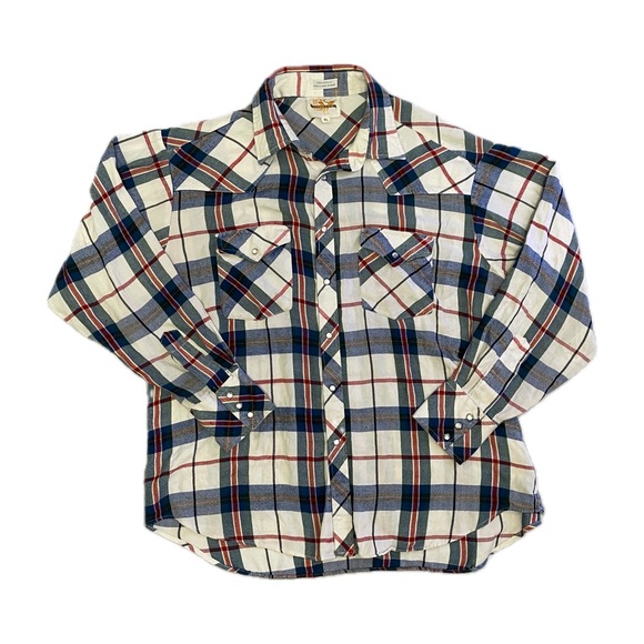 Wingars Western Style Longsleve Pearl-snap Button Up Shirt Mens XL - Picture 1 of 9